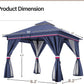Classic Blue 10x10 Outdoor Weatherproof Patio Gazebo