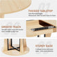 Natural Oak Extendable Round Dining Table Furniture