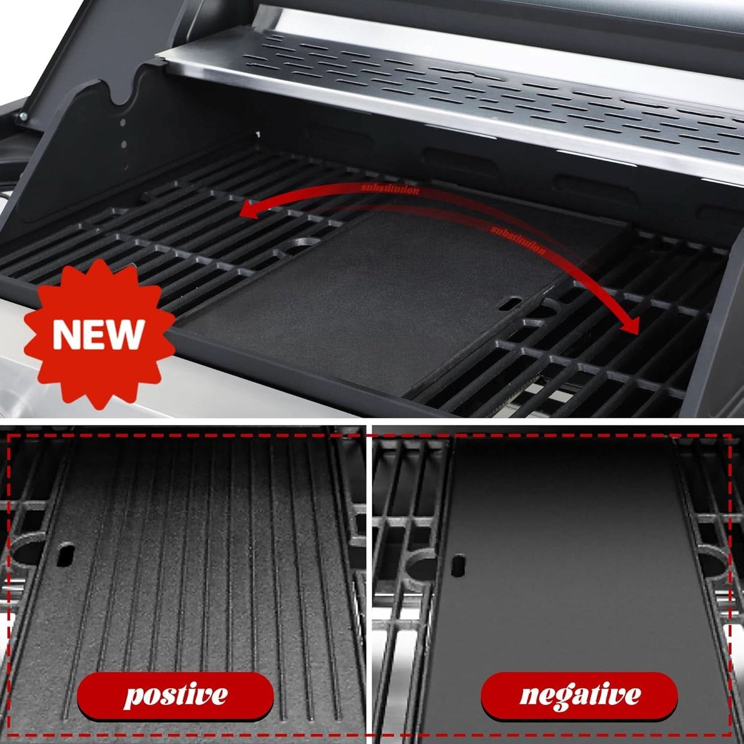Four Burner Propane Grill With Integrated Thermometer