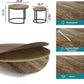 Nesting Coffee Tables 2 23.6 Round Woodgrain Finish
