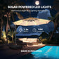10Ft Offset Patio Umbrella Weatherproof LED Lights
