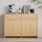 55Inch Wide Fluted Sideboard Buffet Cabinet Storage-2