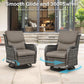 Outdoor Swivel Rocker Patio Chairs Set with Table