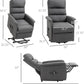 Power Lift Recliner Chair Gray With Remote Control
