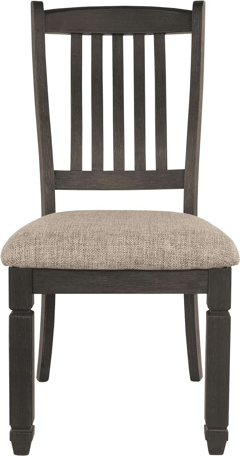 Upholstered Dining Chair 20 Inch Antique Black Set Of 2