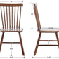 Walnut Windsor Dining Chairs Featuring Spindle Back