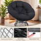 46in Papasan Chair GraphiteGrey Frame Stylish Comfort