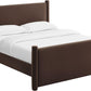 Queen Platform Bed Frame With Upholstered Headboard