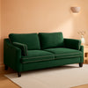 84 Inch Extra Deep Luxuriously Textured Linen Velvet Sofa-0