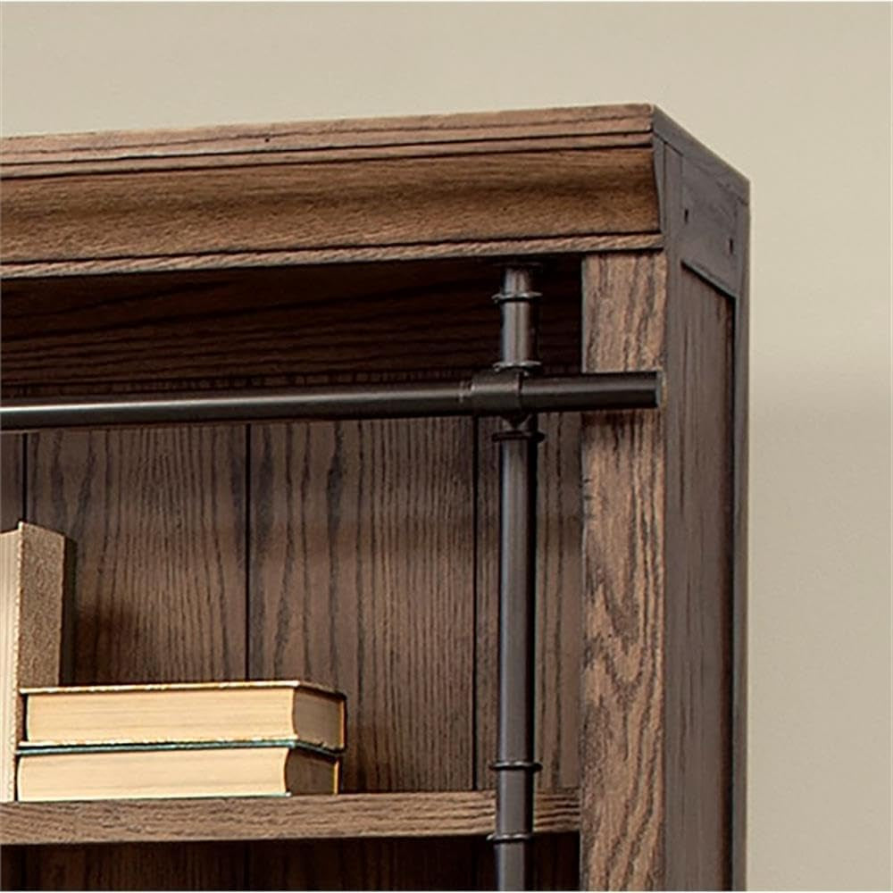Spacious Brown Contemporary Bookcase With Five Shelves