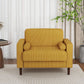 Mid Century Modern Oversized Corduroy Accent Chair