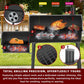 Black Charcoal Grill 535 SquareInches Offset Smoker