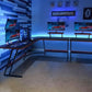 L Shaped Gaming Desk With Monitor Riser 51 Inch Corner Desk