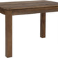 Rustic Brown Solid Wood Dining Table 46x30 Seats 4
