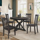 Wooden Windsor Dining Chairs Set Of 6 Dark Brown With Spindle Back