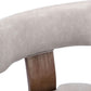 Graphite Grey Mid Century Upholstered Dining Chair