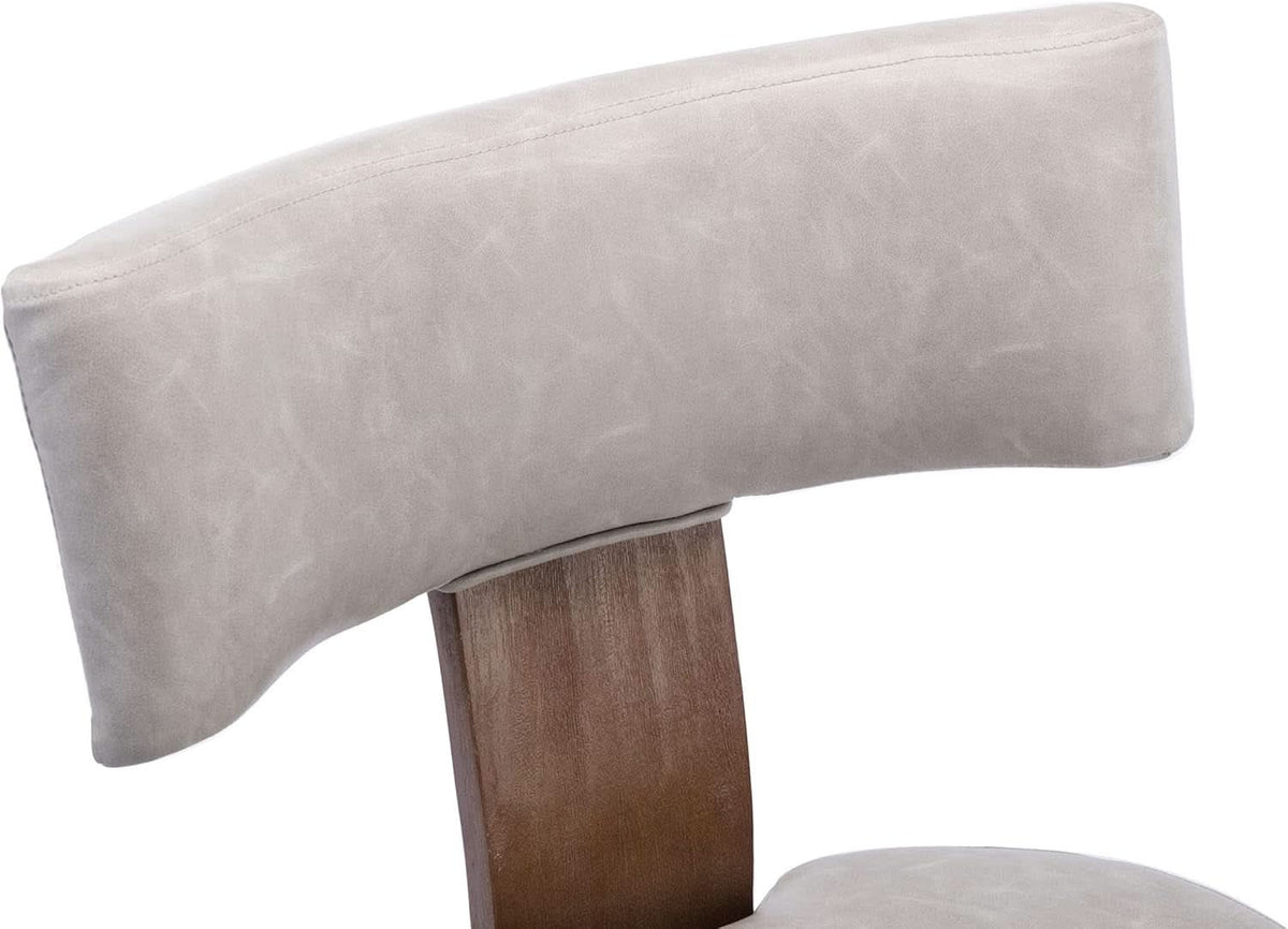 Graphite Grey Mid Century Upholstered Dining Chair
