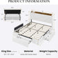 White Velvet Upholstered Bed Frame With USB Type C Ports