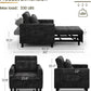 Black Upholstered Sleeper Chair Pull Out Bed For Small Rooms