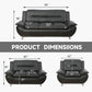 Faux Leather 3 Piece Modern Living Room Sofa Set Black