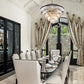 Crystal Chandelier Black Pendant Light 31Inch Luxury-3