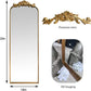 Oversized Gilded Antique Arched Floor Mirror 18x53