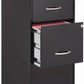 Cooper 3-Drawer Letter File Cabinet Black for Office