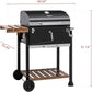 24 Inch Charcoal Grill With Adjustable Charcoal Pan
