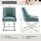 Emerald Green Velvet Tufted Dining Chairs Collection