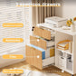 Natural Oak Industrial Grade Filing Cabinet Drawers-3
