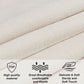 Tufted Linen Upholstered Headboard for Queen Full Beds