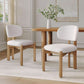 Beige Upholstered Mid Century Dining Chairs Collection