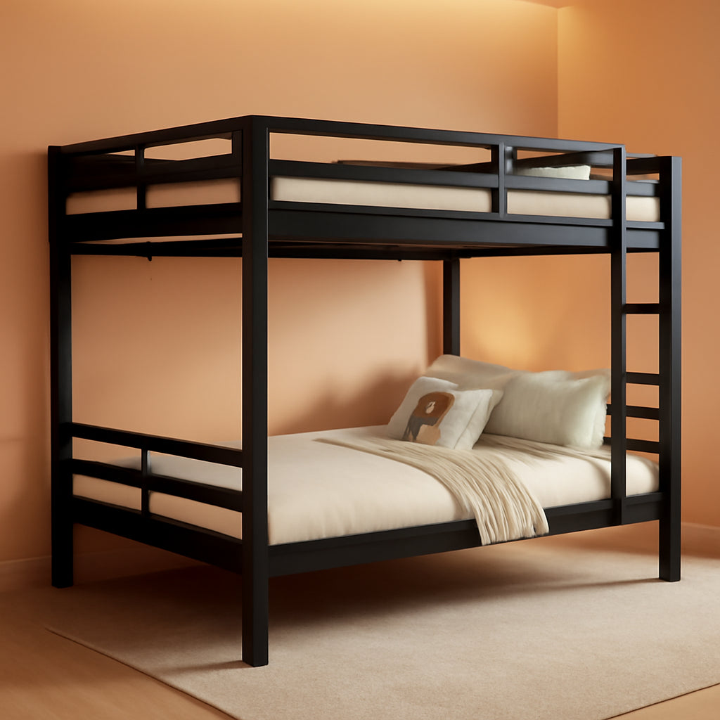 Full Over Full Industrial Grade Metal Bunk Bed Ladder
