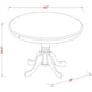42 Inch Cappuccino Dining Table For Kitchen And Dining Room