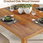 Tribesigns 39 Inch Wood Dining Table Rustic Brown Farmhouse