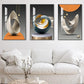 Framed Contemporary Abstract Wall Art 16x24 Inches