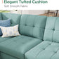 Sectional Sleeper Sofa Bed With Integrated Storage
