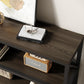 Industrial Sofa Table Seventy Point Eight Inch Matte Black