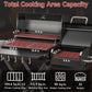 Foldable Portable Charcoal Grill With Smoking Function