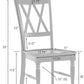 Shelby Distressed Teal XBack Dining Room Chairs Set of 4