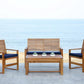 Acacia Patio Furniture Set for Outdoor Dining Comfort