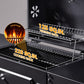 Charcoal Grill With Weatherproof Foldable Side Tables