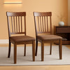 Berringer 18 Inch Rustic Dining Chair Set With Cushions Brown