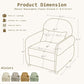 33Point5Inch Modern Reading Chair With HiddenStorage
