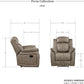 Sandy Brown Microfiber 3 Piece Reclining Living Room Set
