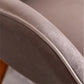 Contemporary Velvet Upholstered Accent Chair Chocolate