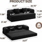 78.8 Inch Convertible Sofa Bed Removable Armrests