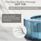 6 Person Inflatable Hot Tub With 140 Bubble Jets Spa