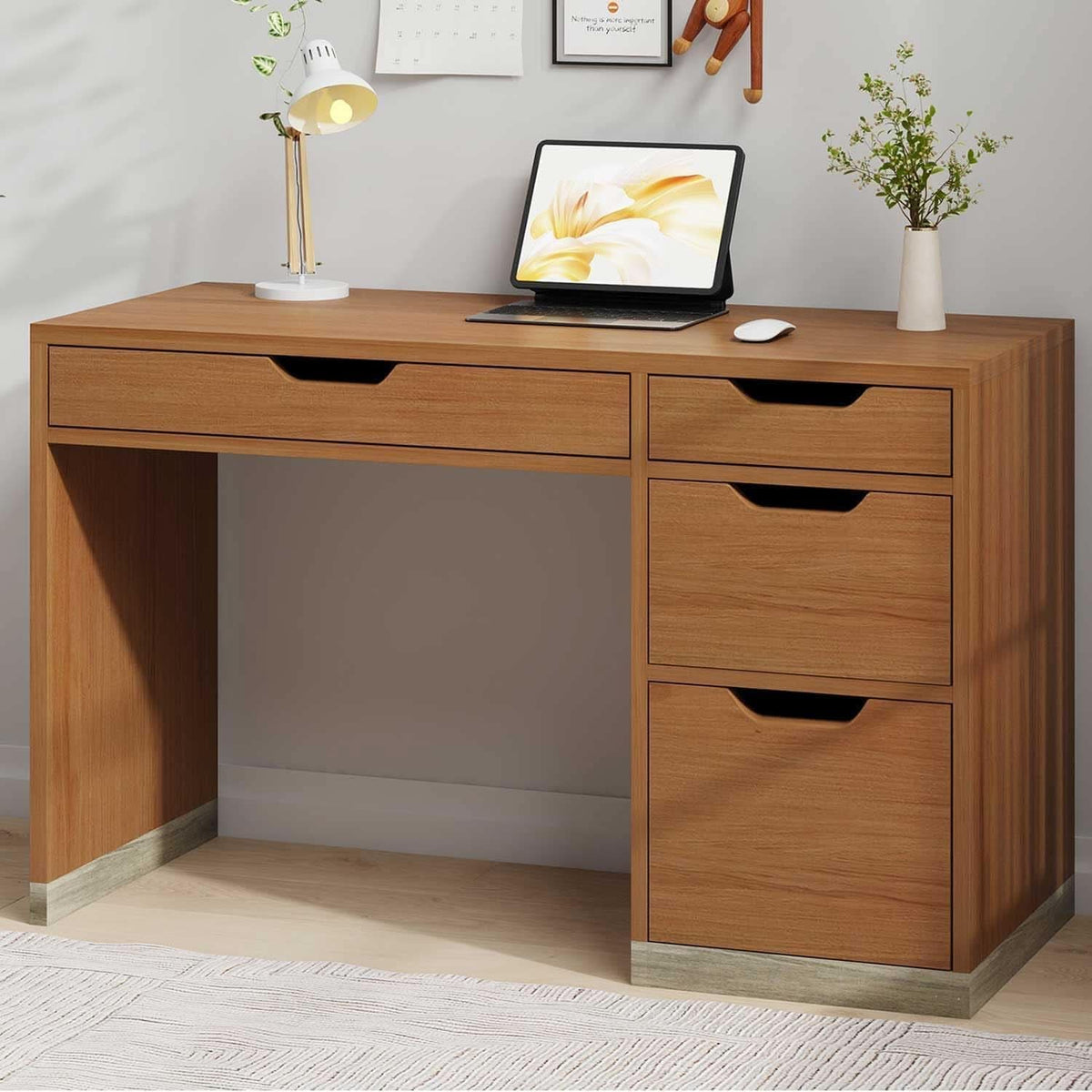 Espresso Forty Eight Inch Desk For Small Home Office