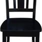 San Remo Splatback Dining Chairs Set Of Two, Black